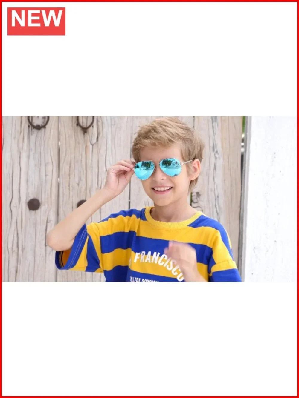 Kids Aviator Sunglasses for Boys Girls, Polarized UV Protection, 2 Sizes